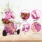 5.7" Spring Pink Gnome Figurine – Waterproof Resin Fairy Garden Statue, Summer & Retirement Gift for Women